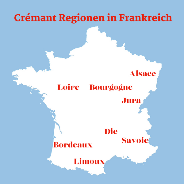 Die Crémant Regionen in Frankreich